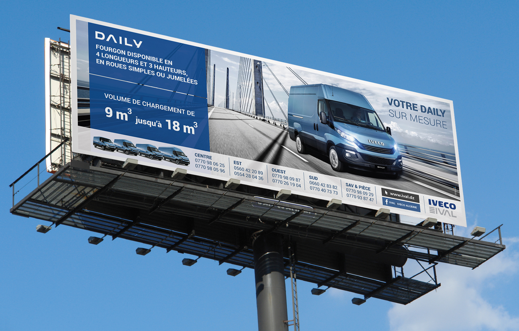 Campagne affichage daily fourgon