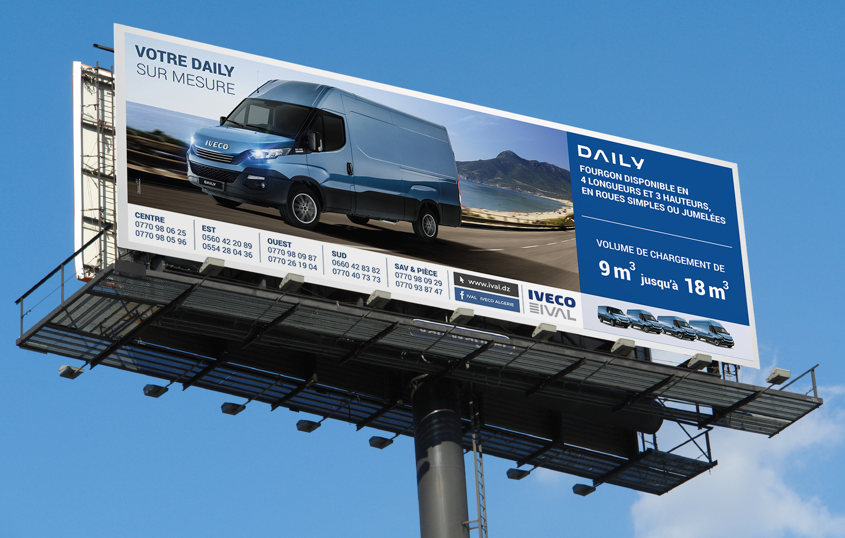 Campagne affichage daily fourgon