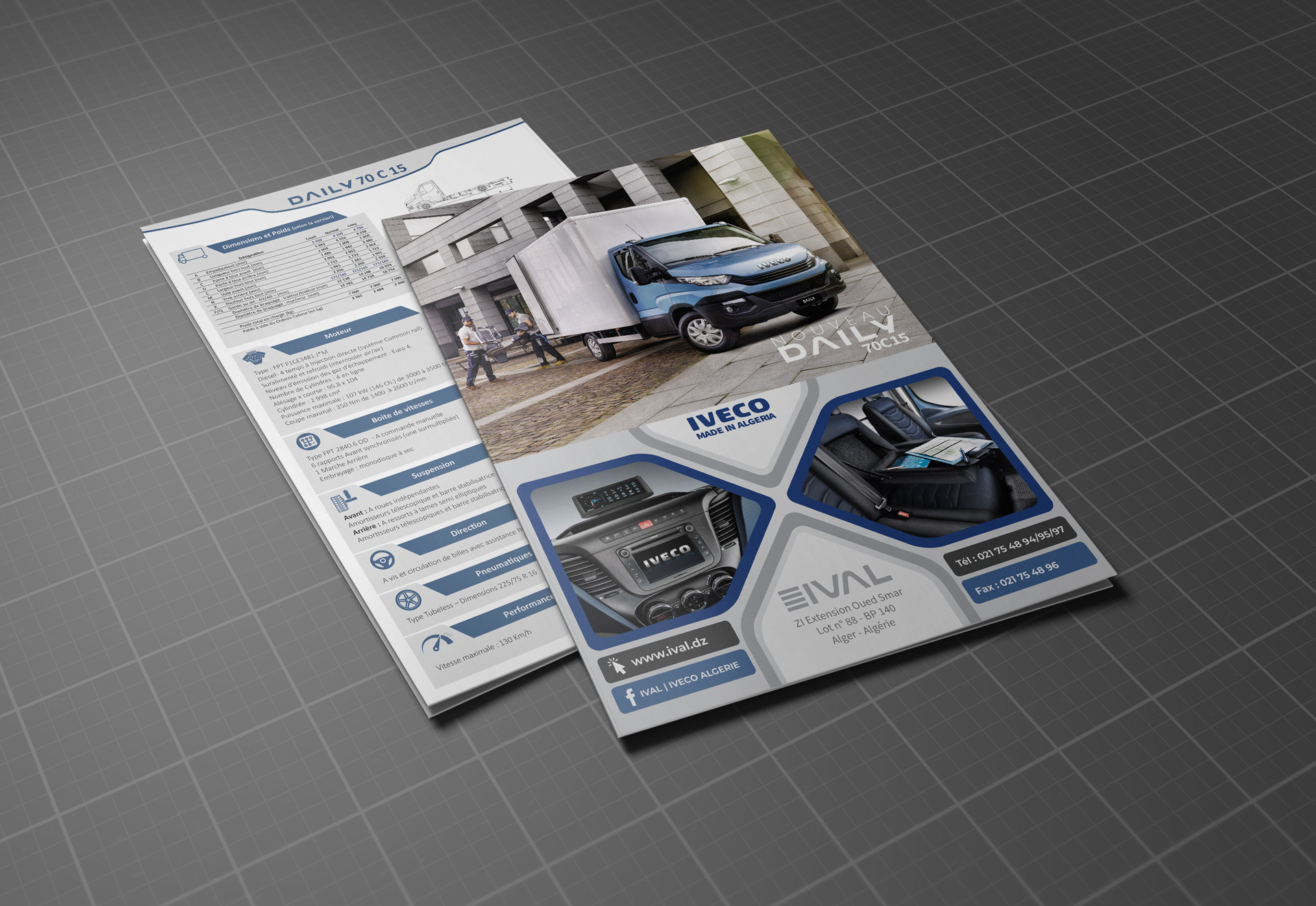 Fiches techniques pour ival - iveco algerie