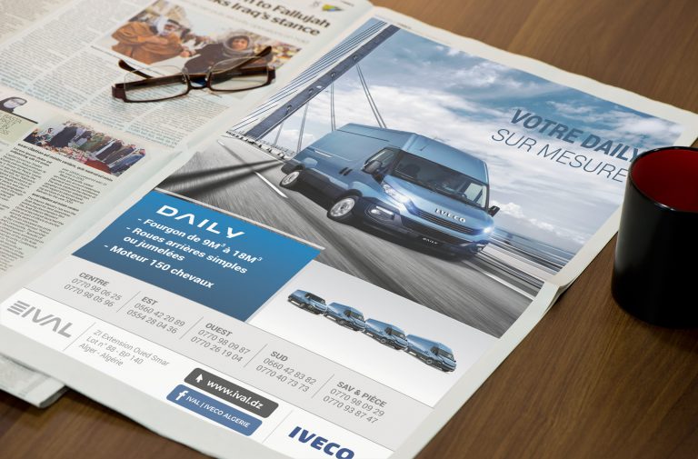 Campagne affichage daily fourgon